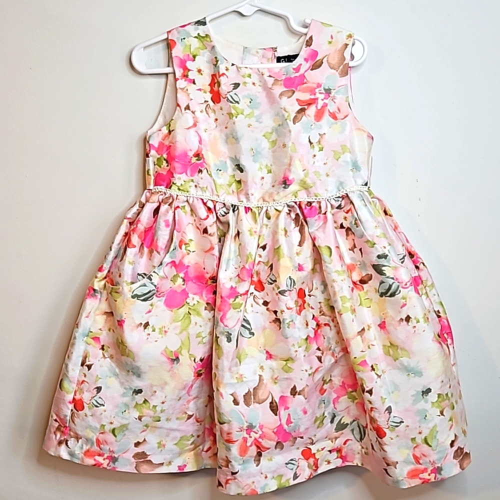 Girls George Floral Spring/Easter Dress